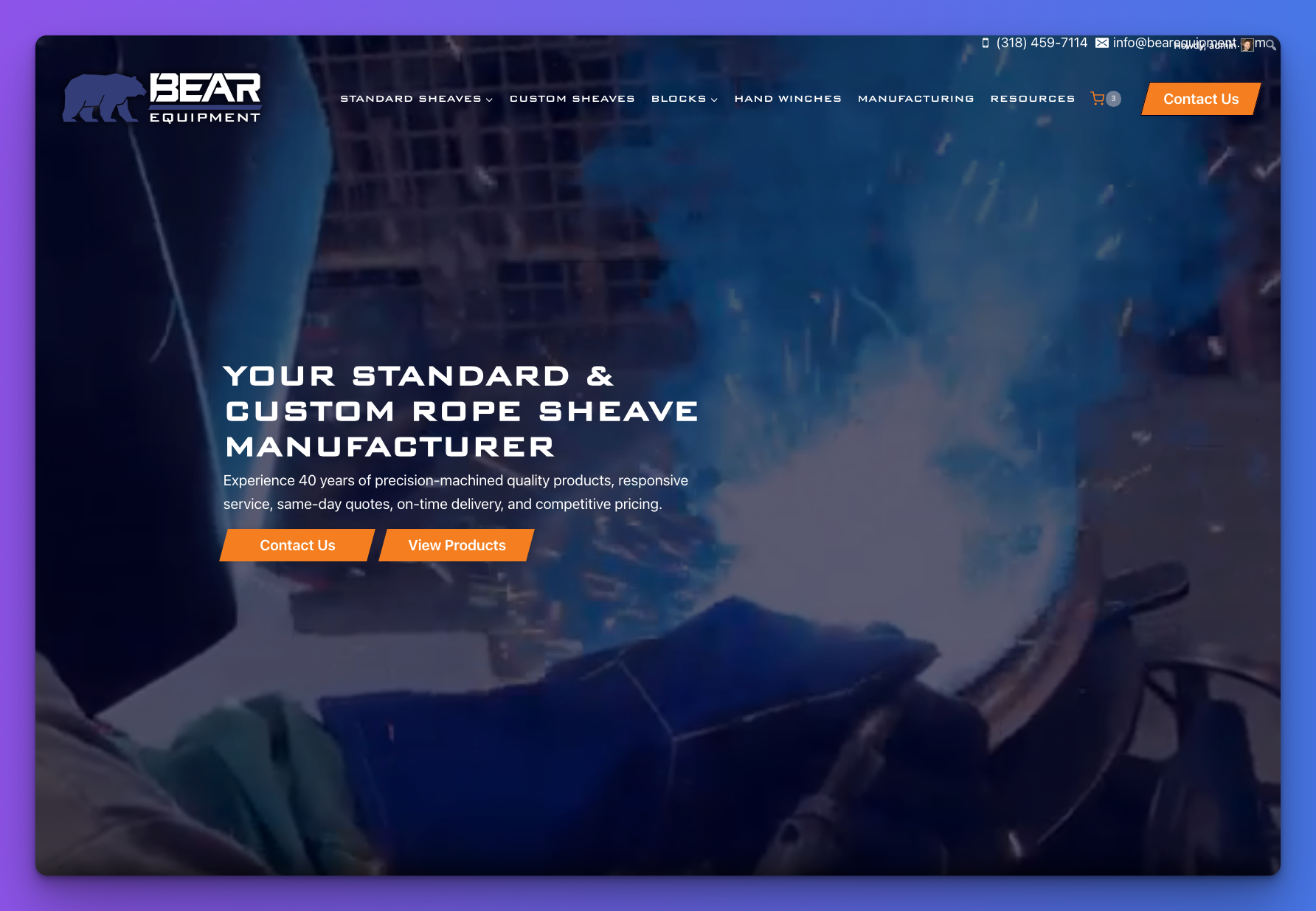 Bear Equipment Sheaves Hand Winches USA